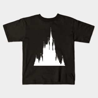 Magic Castle Silhouette Silver #Pastel Kids T-Shirt